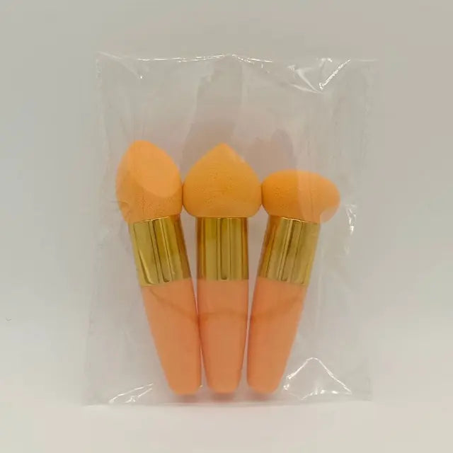 3Pcs Women Mushroom Head Brush Set