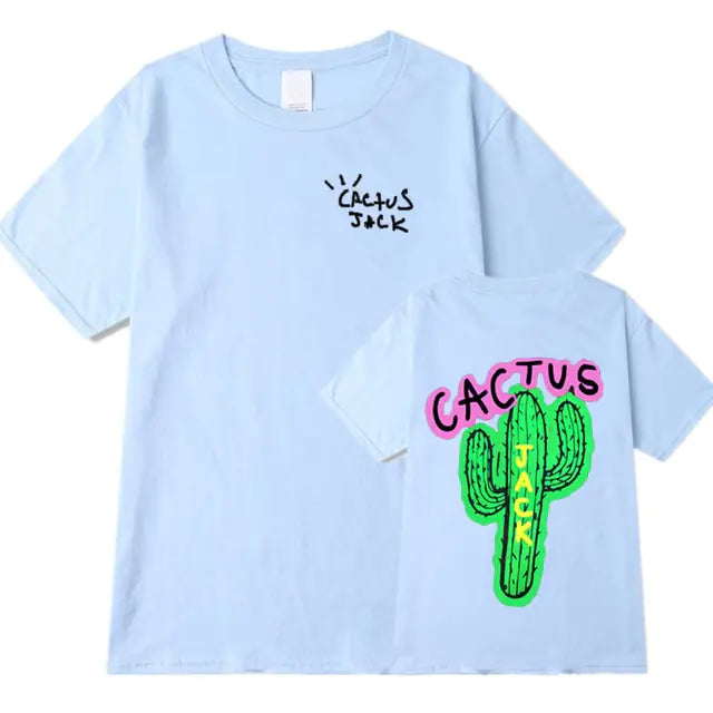 Cactus Print Couple Harajuku T-Shirts