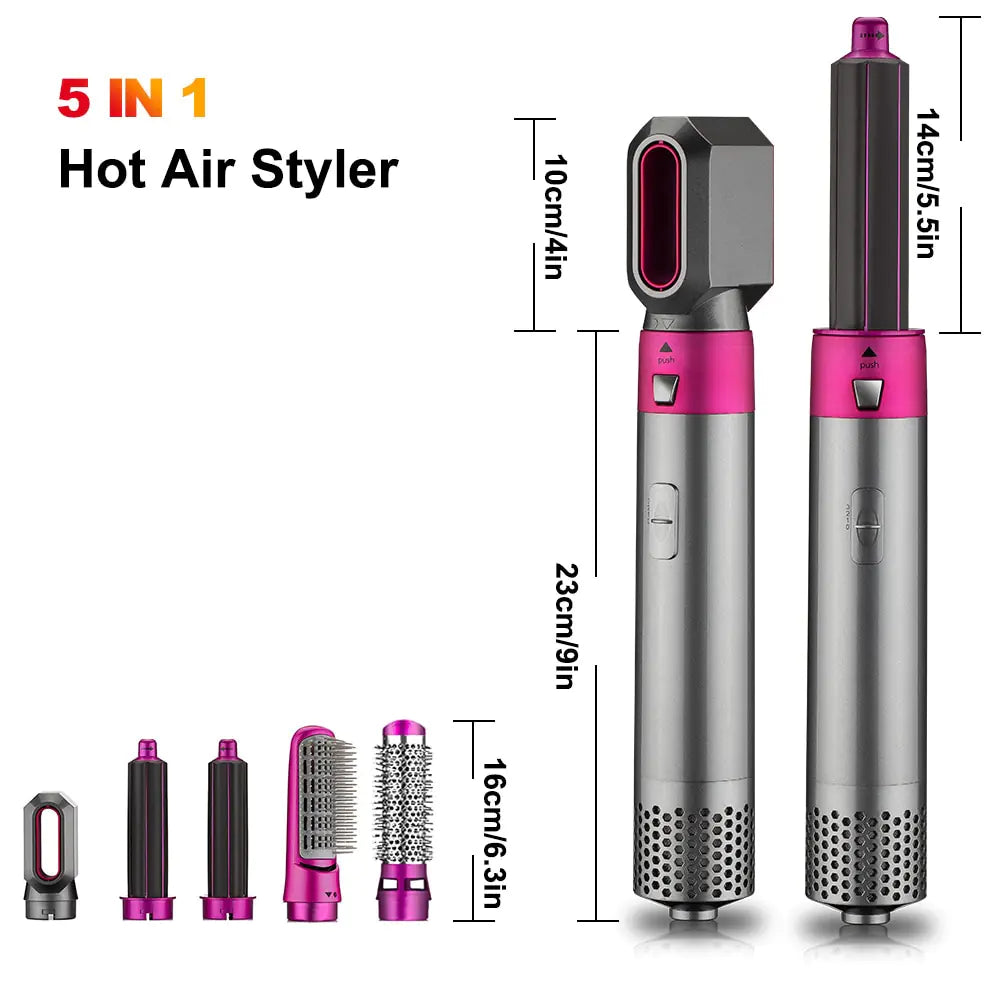 5 In 1 Hair Dryer Auto Curling Iron